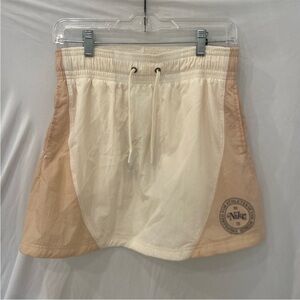 NWT NIKE SKORT skirt tennis golf WHITE and light peach sz small